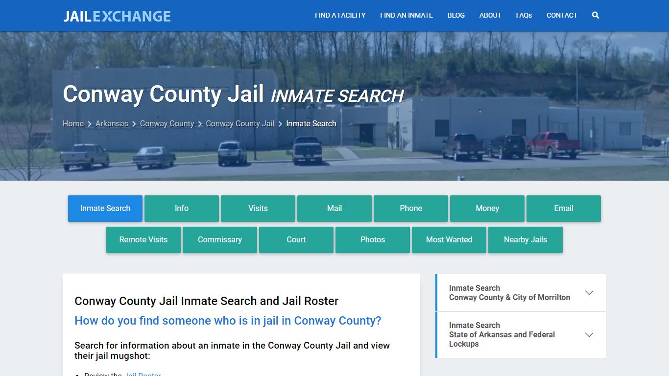 Inmate Search: Roster & Mugshots - Conway County Jail, AR